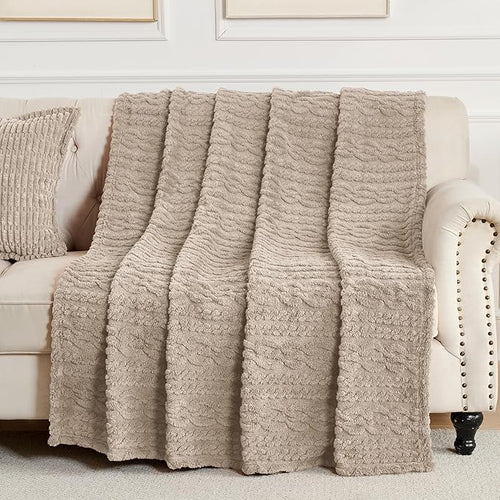 50x70 Inch Brown Throw Blanket by Unknown