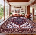SERISSA 9x12 Area Rugs for Living Room, Large Washable Non-Slip Boho Rug by SERISSAHomeDecorCollection