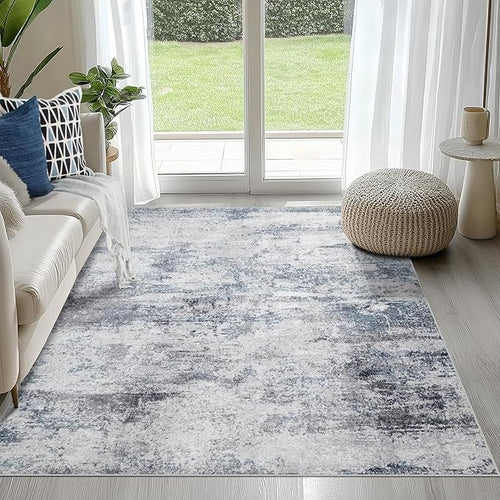 4x6 Area Rugs for Living Room Rug Washable: Abstract Rug for Dining Room by Aelenmu