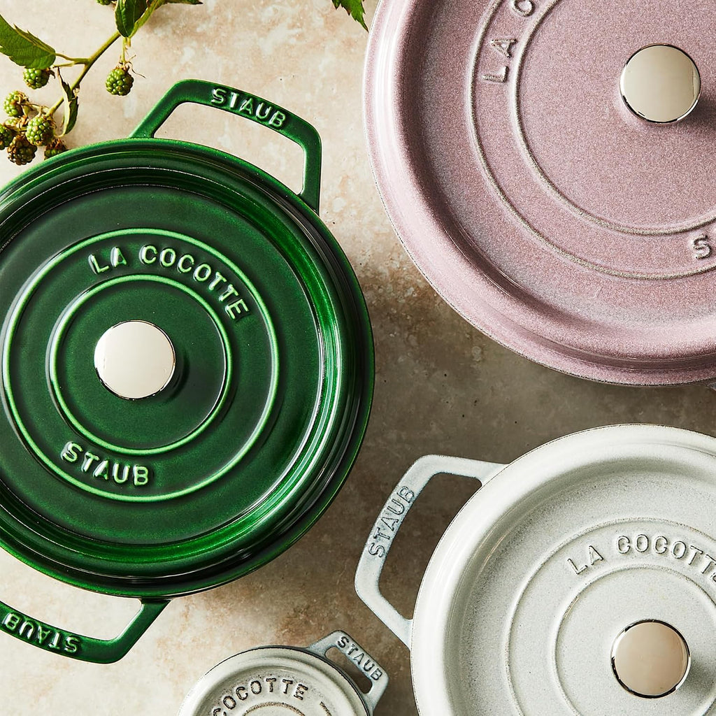 Staub Cast Iron Cocotte Made in France, 4-qt, Basil