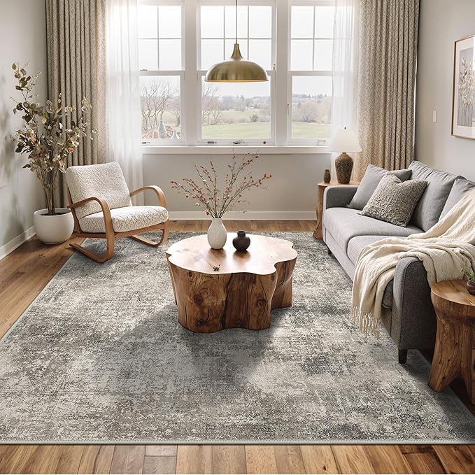 Area Rugs 6x9 for Living Room Bedroom, Modern Abstract Machine Washable Rug - Image 3