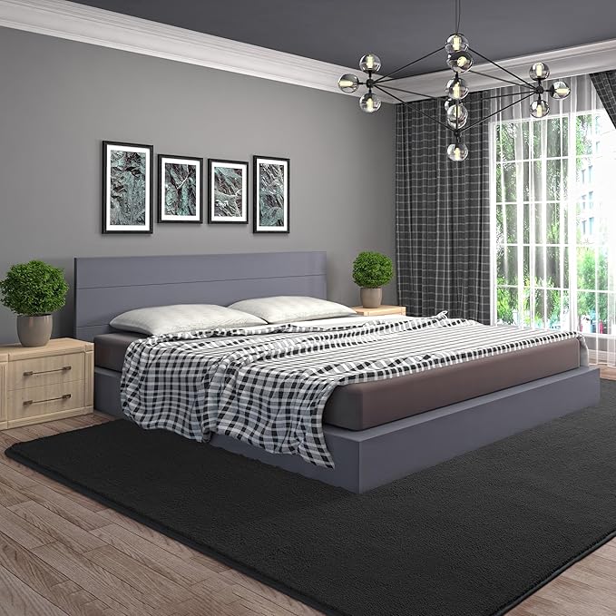 AROGAN Modern Shag Area Rug for Living Room, 6x9 Feet Washable Rugs for Bedroom - Image 5