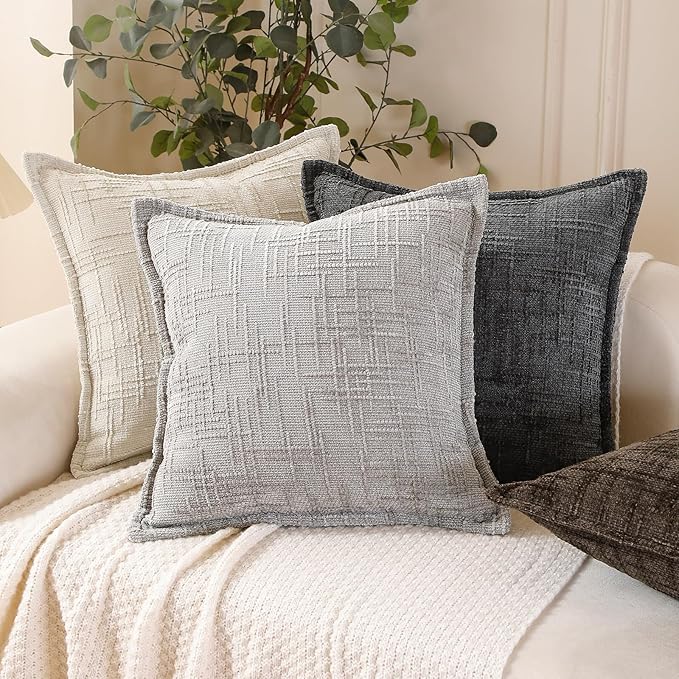 HPUK Fall Chenille Soft Throw Pillow Covers 18x18 Set of 2, Accent Cushion - Image 8