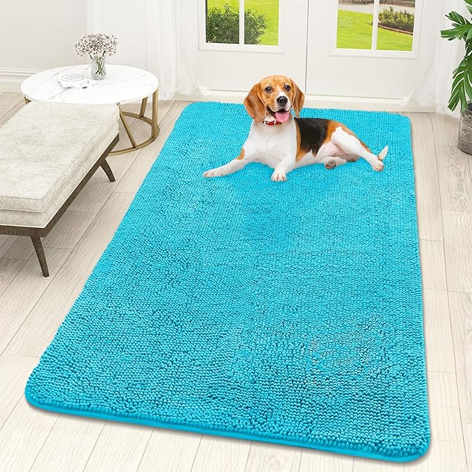 OLANLY Dog Door Mat for Muddy Paws 59x32, Absorbs Moisture and Dirt, Absorbent by OLANLY