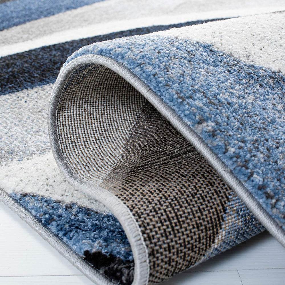 SAFAVIEH Hollywood Collection Area Rug - 9' x 12', Grey & Blue, M...