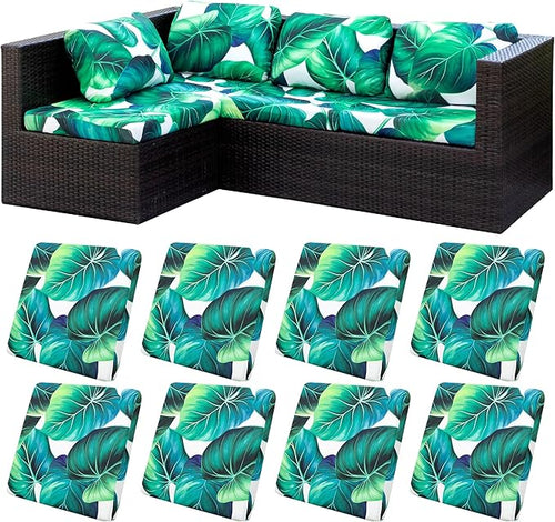 8 Pcs Stretch Patio Cushion Covers, Outdoor Couch Covers Replacement, Outdoor by BIETYONE