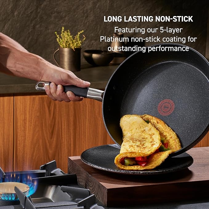 T-Fal Stone Force Platinum Non Stick Jumbo Cooker w/Lid & Helper Handle 5 Quart - Image 3