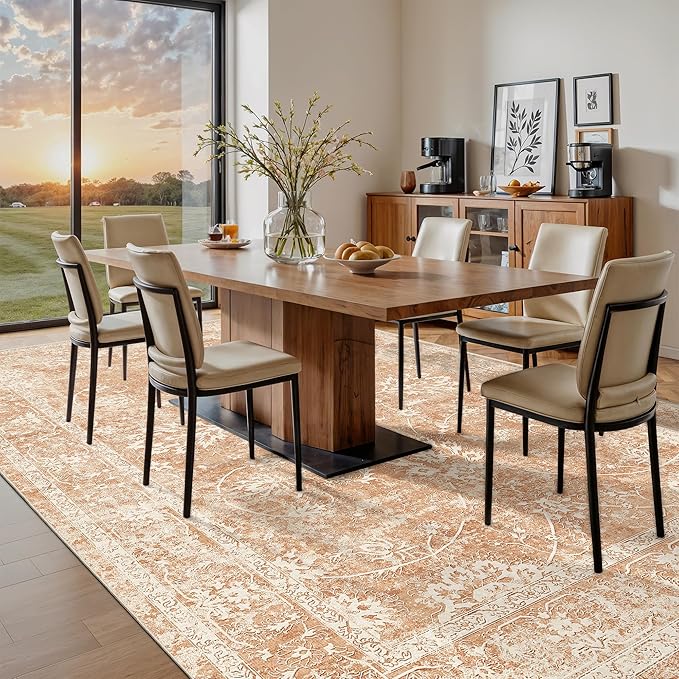 Madane 8x10 Area Rugs for Living Room, Machine Washable Vintage Rug - Image 3