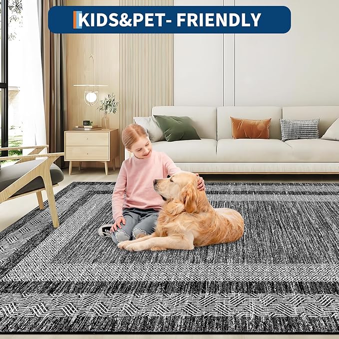 GarveeHome Washable Runner Rug 2x6 Modern Hallway Rug Non Slip Entryway Runner - Image 6