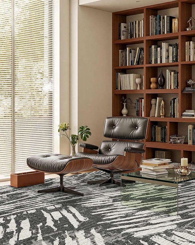 Latte&Fog 5x7 Area Rugs for Living Room Bedroom, Modern Abstract Washable Rug - Image 5