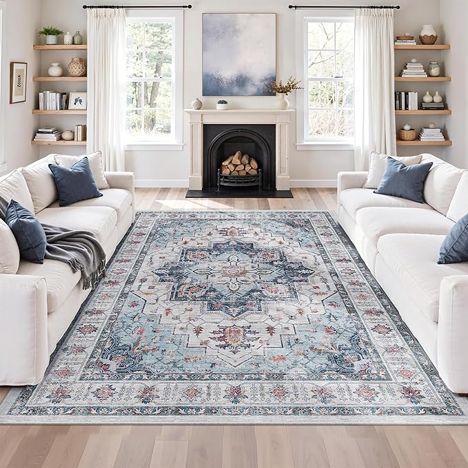 zesthome Washable Rug 5x7 Area Rugs, Stain Resistant Rugs - Image 4
