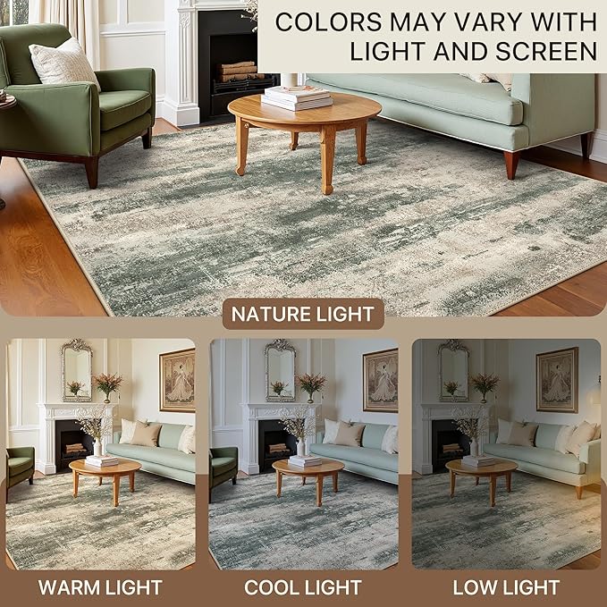 BEIMO Area Rugs 6x9 for Living Room Bedroom, Modern Abstract Machine Washable - Image 6