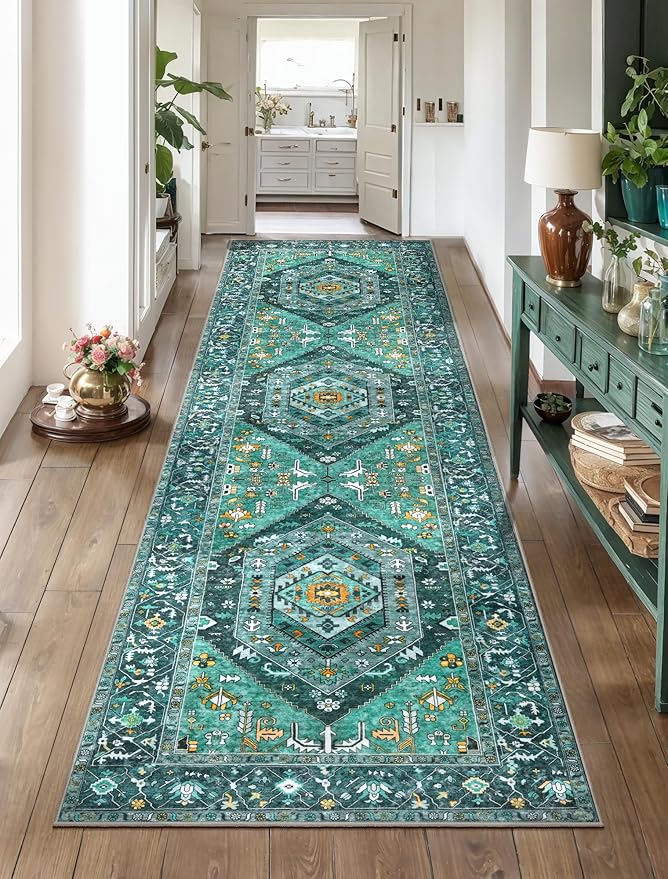SERISSA Boho Washable Runner Rug by SERISSAHomeDecorCollection