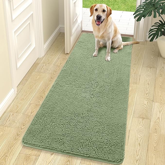 OLANLY Dog Door Mat for Muddy Paws 70x24, Absorbs Moisture and Dirt, Absorbent by OLANLY