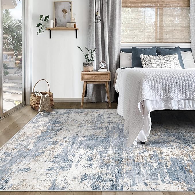 XLUEZ 5x7 Area Rugs for Living Room, Washable Modern Abstract Large Area Rug - Image 3