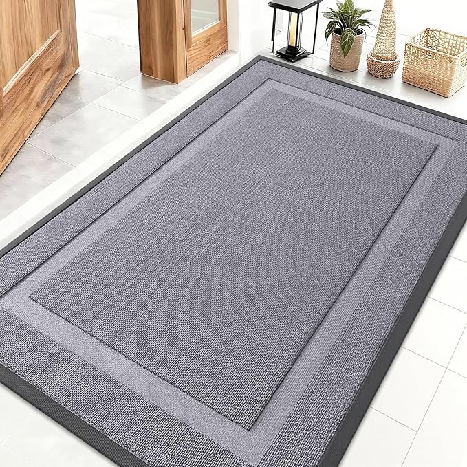 OLANLY Front Door Mat Indoor Outdoor Entrance, Waterproof All-Season, by OLANLY
