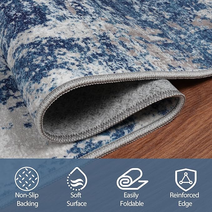 Runner Rug for Hallways Kitchen 2'6"x8' Washable Non Slip: Carpet Non Skid 8ft - Image 4