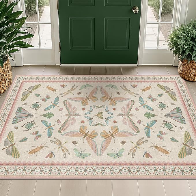 3x5 Flower Area Rug for Girls Bedroom - Image 3
