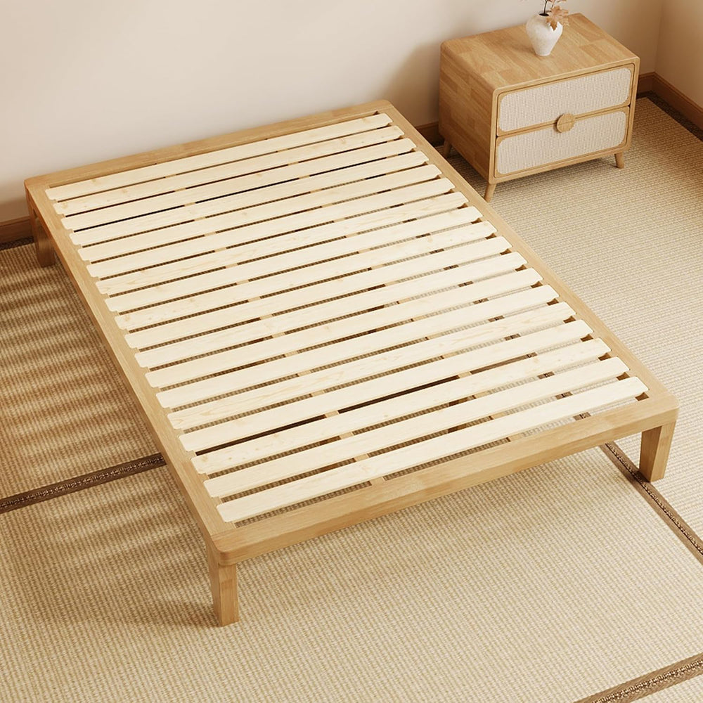 IOTXY Full Platform Bed Frame - 12" Solid Wood Mattress Foundation Base