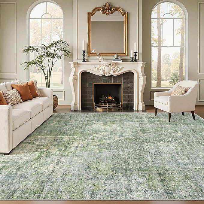 Washable Area Rug 8x12, Large Soft Rugs - Image 2
