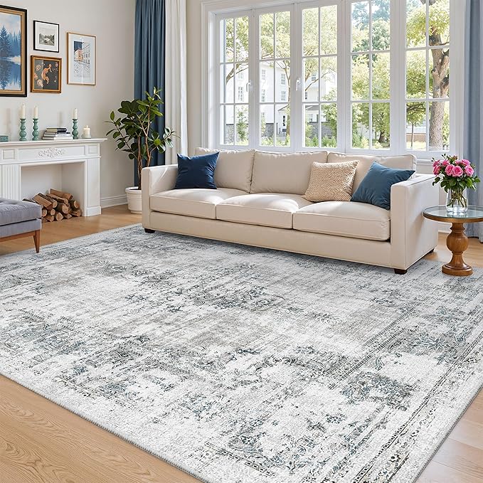 Madane Area Rugs 9x12 Living Room: Lagre Vintage Living Room Rug by Madane