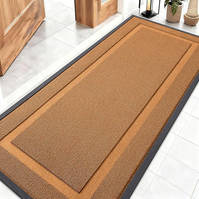 OLANLY Front Door Mat Indoor Outdoor Entrance, Waterproof All-Season, by OLANLY