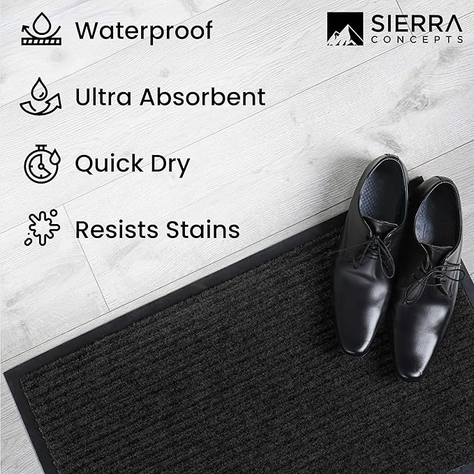 Sierra Concepts 2-Pack Front Door Mat Ribbed Black - Image 6