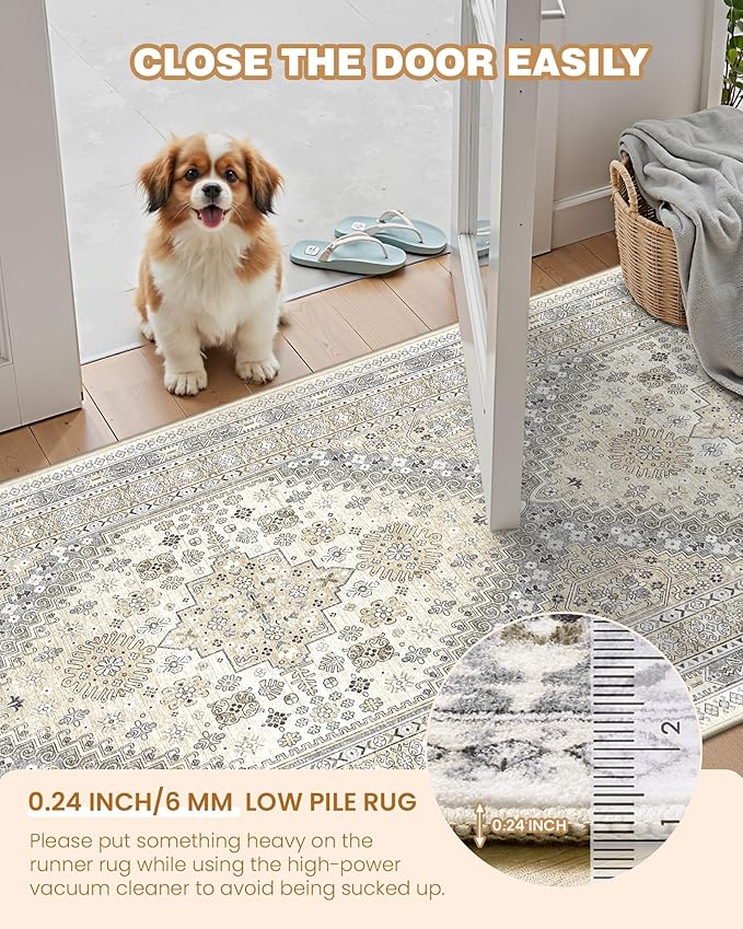 Area Rugs 5x7, Ultra-Thin Washable Rugs - Image 6