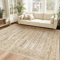 6x9 Area Rugs for Living Room: Washable Moroccan Geometric Boho Rug Farmhouse by VECARF