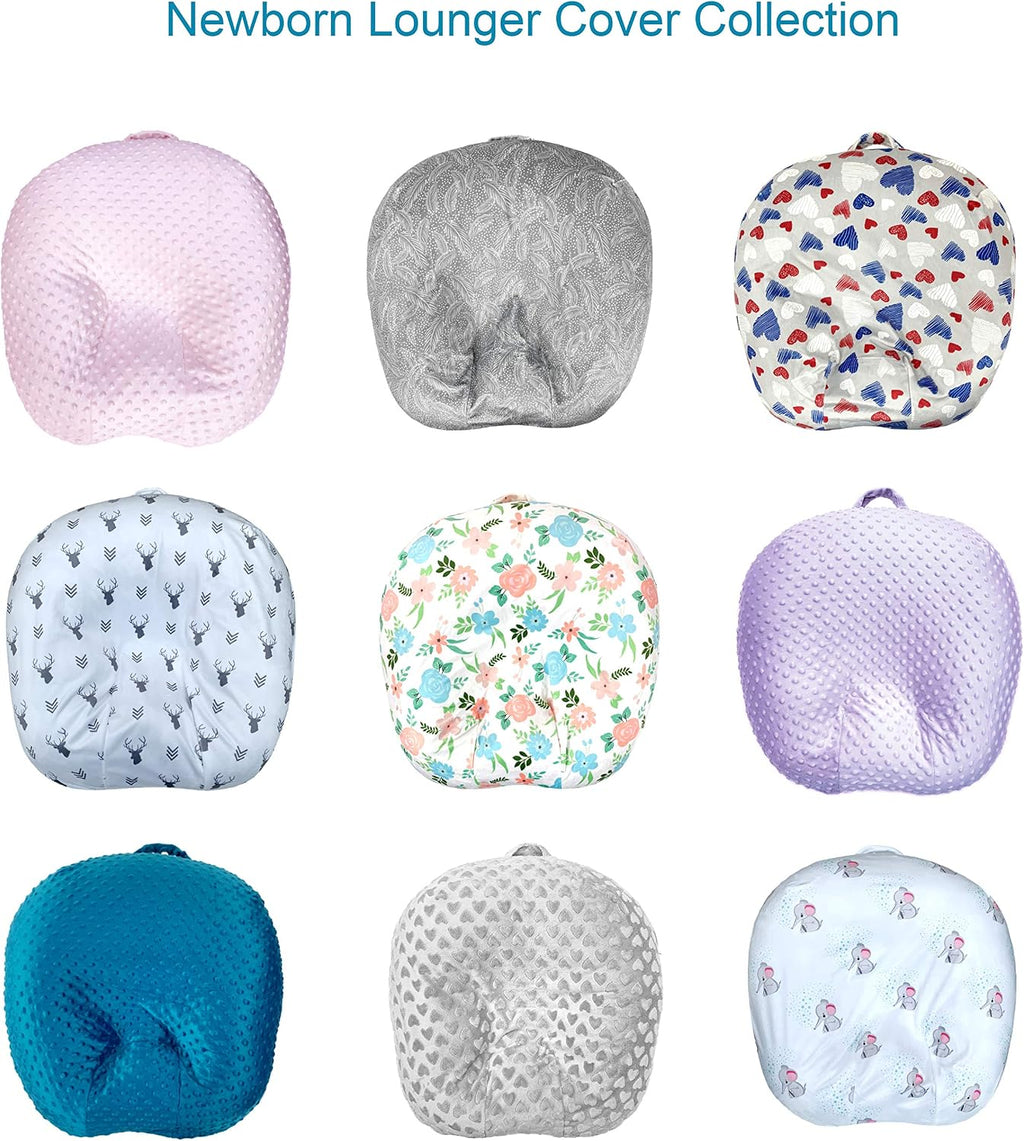 KiddyKlouds Nursing Pillow Slipcover - Breastfeeding Pillow Cover. Minky Fabric (Light Pink)