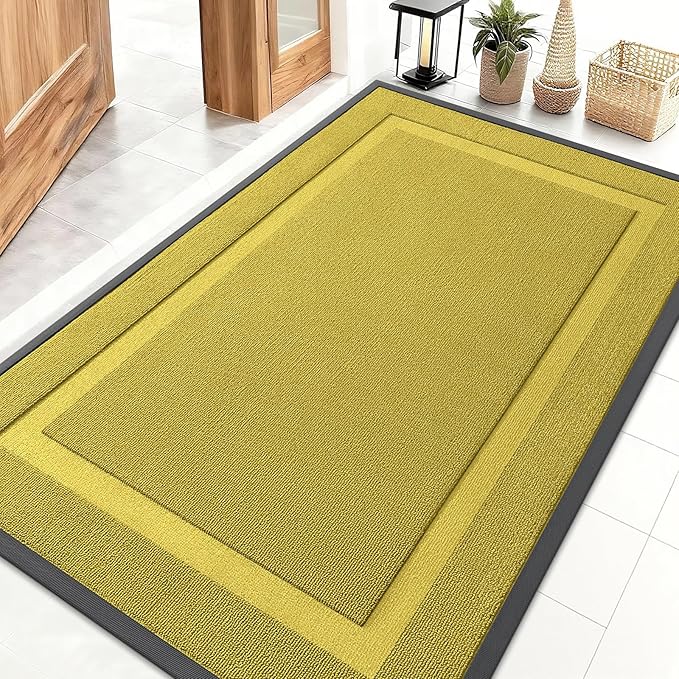 OLANLY Front Door Mat Indoor Outdoor Entrance, Waterproof All-Season, by OLANLY