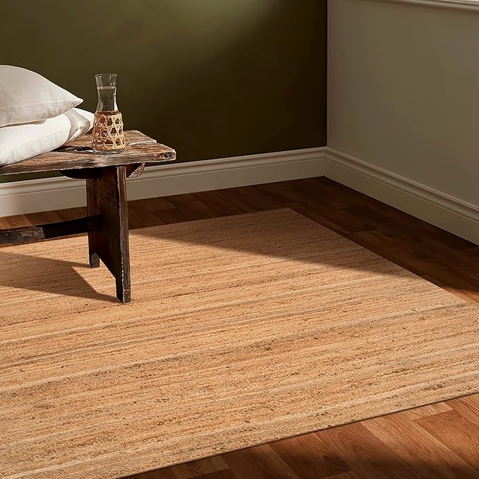 Hausattire Hand Woven Jute Braided Rug, Reversible Boho Entry Area Rugs - Image 7