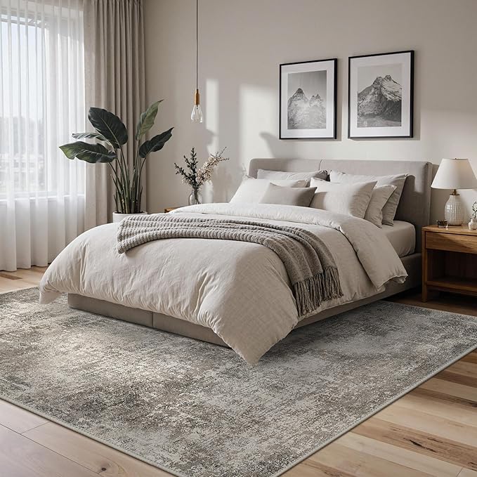 Area Rugs 6x9 for Living Room Bedroom, Modern Abstract Machine Washable Rug - Image 2