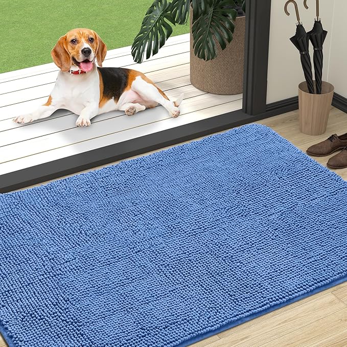 OLANLY Dog Door Mat for Muddy Paws 47x32, Absorbs Moisture and Dirt, Absorbent by OLANLY