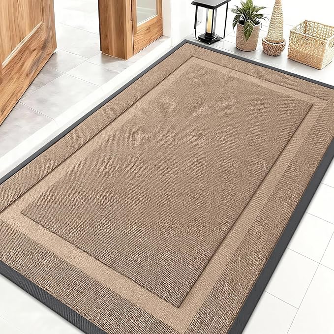 OLANLY Front Door Mat Indoor Outdoor Entrance, Waterproof All-Season, by OLANLY