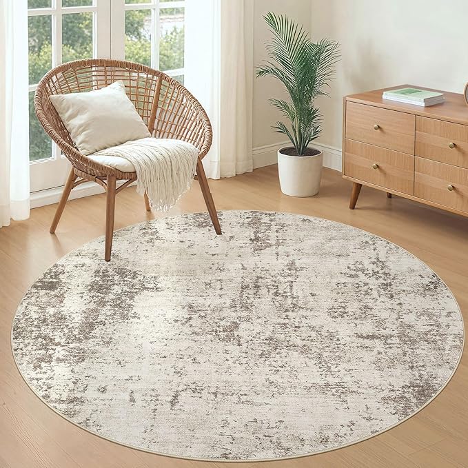 UERMEI 5ft Round Area Rug Living Room Rugs - Image 5