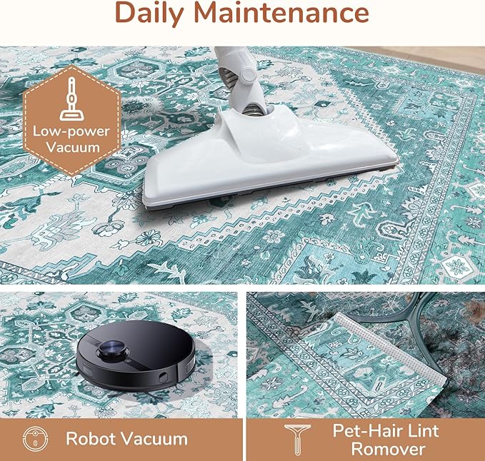 OPPODREAM Soft Area Rugs 4x6, Low-Pile Washable Rugs 4x6 - Image 5