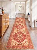 SERISSA Runner Rug for Hallways, Extra Long Boho Rug Ultra Soft Vintage Red by SERISSAHomeDecorCollection