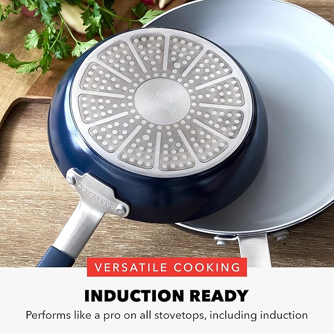 GreenPan x Bobby Flay 2 Piece- 8” and 10” Nonstick Frying Pan Skillet Set - Image 5