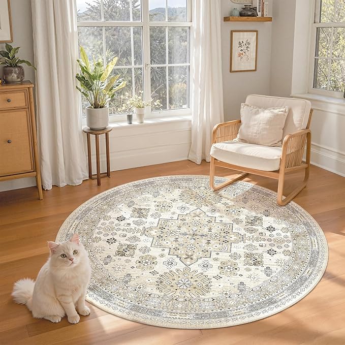zesthome Washable Round Area Rugs - Image 3