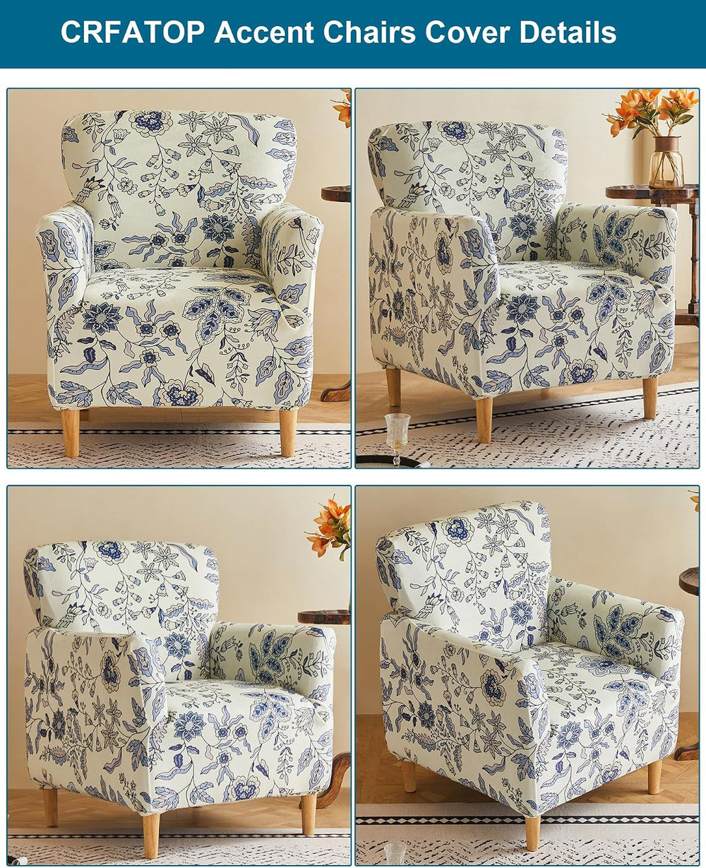 CRFATOP Stretch Accent Chair Covers for Living Room Office, with Arms,B41