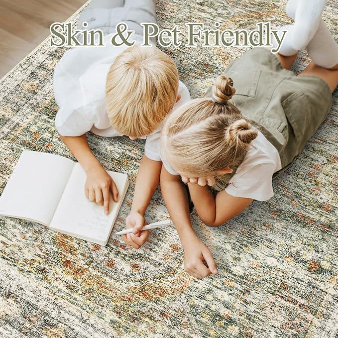 6x9 Area Rug for Living Room Washable 6x9 Non-Slip Modern Rugs for Bedroom - Image 9