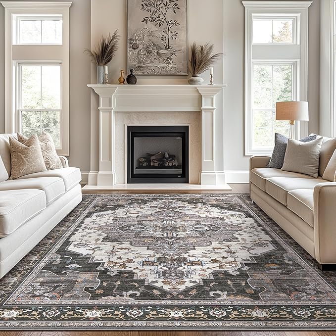 BEIMO Area Rugs 8x10 for Living Room Bedroom, Modern Vintage Machine Washable - Image 10