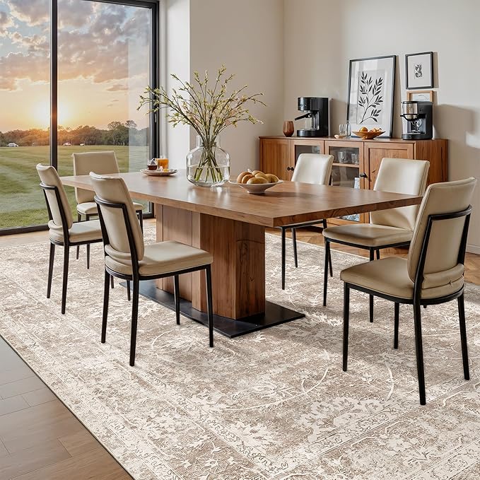 Madane 8x10 Area Rugs for Living Room, Machine Washable Vintage Rug - Image 3