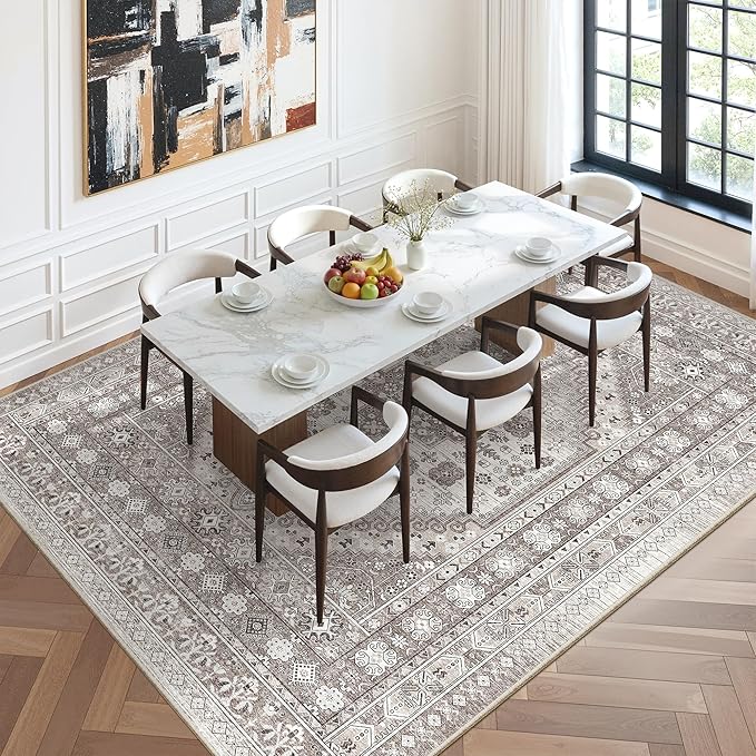 zesthome 9x12 Area Rugs, Stain Resistant Washable Rug, Ultra-Thin Rugs - Image 8