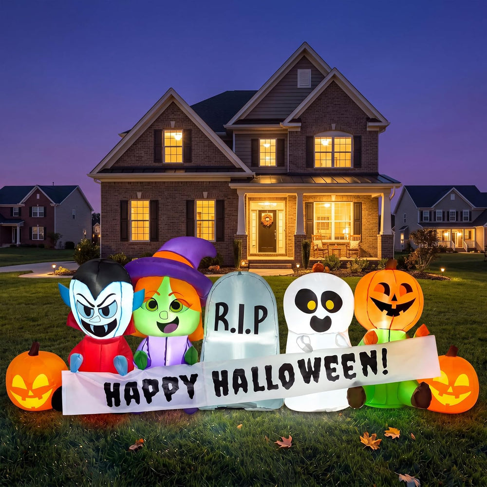 Joiedomi 8 FT Long Inflatable Halloween Decor Outdoor, Halloween Blow Up Deco...