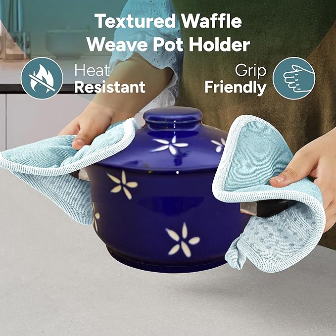 Casa Platino Silicone Oven Mitts & Pot Holders, 4-Piece – Oven Mitt - Image 5