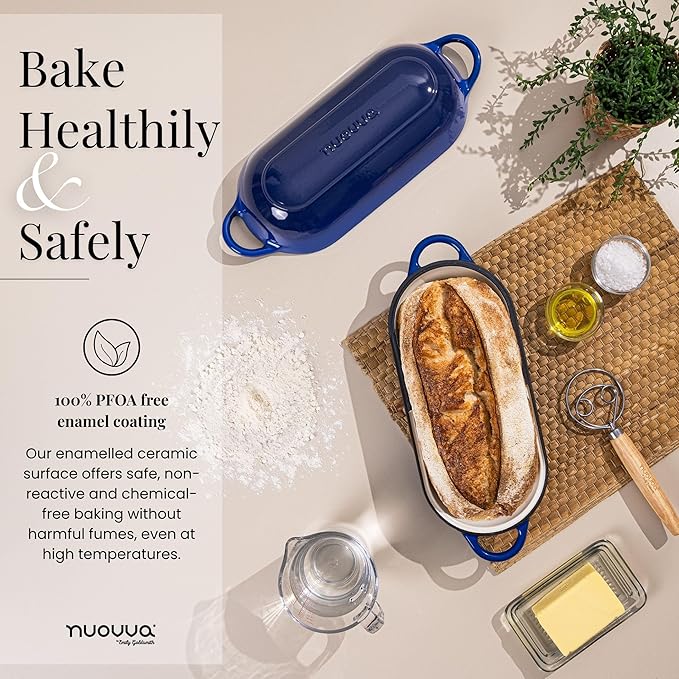 Enamelled Cast Iron Bread Loaf Pot – Dutch Oven