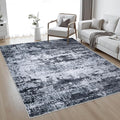 4x6 Area Rug Living Room Rug: Washable Modern Abstract Soft Thin Rug Indoor by FXRHLP