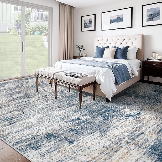 XLUEZ 10x14 Area Rugs for Living Room, Washable Modern Abstract Large Area Rug - Image 5